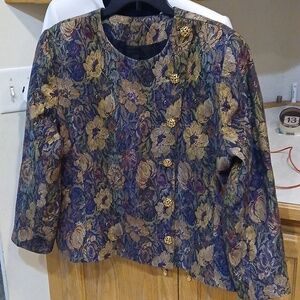 Doncaster CustomVintage 80’s Tapestry Jacket Blazer Sz L EUC. QUIET LUXURY